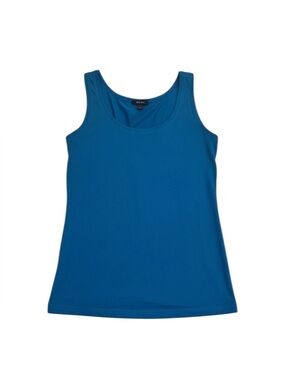 Alfani Essential Aegean  Blue Scoop Neck Stretch Layering Tank Top - Size M